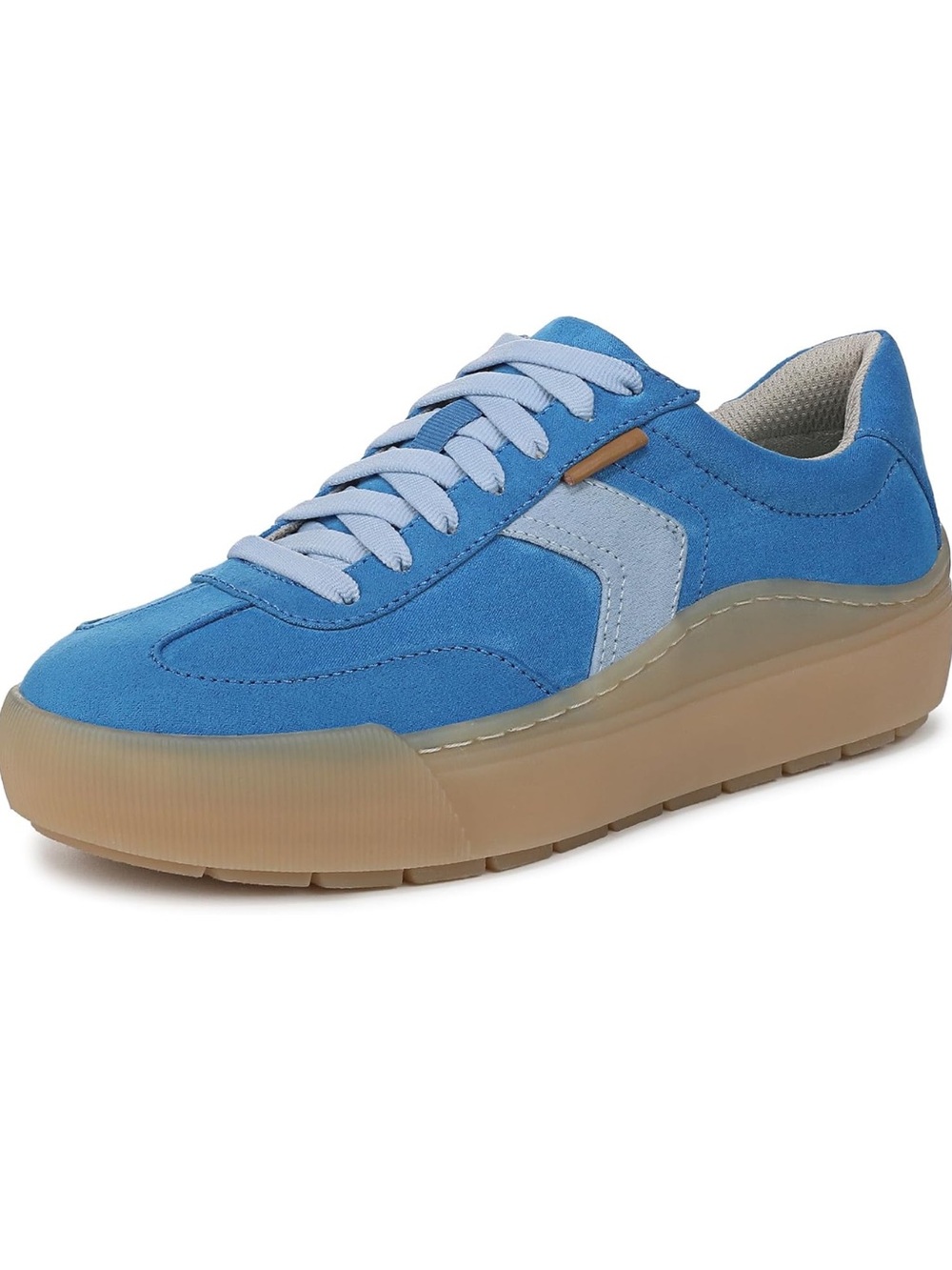 Dr. Scholl's Time Off Win Lace Sneakers in Blueberry Fabric